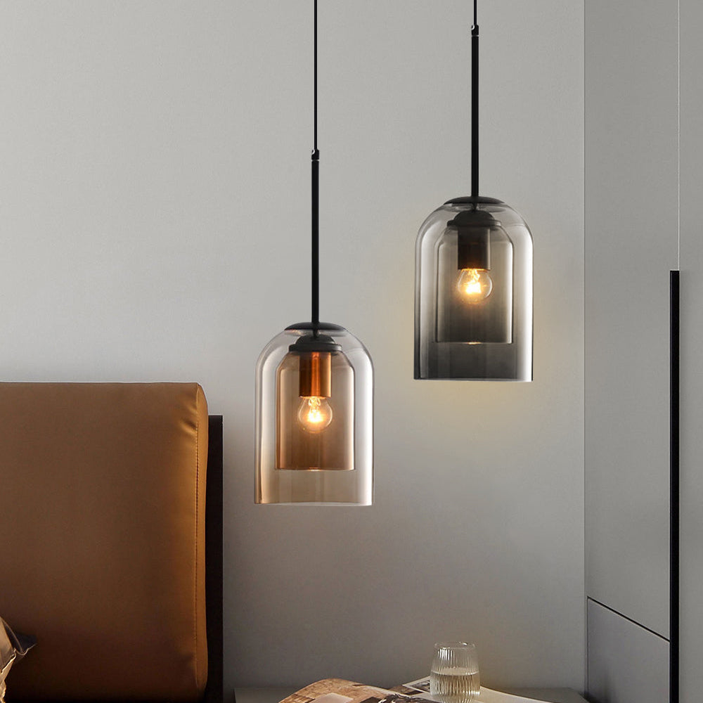 Pendant Light Smoke Grey Glass - VOLTEC | Luxury Ambiance