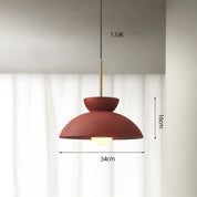 Pendant Light Green Metal - SYNAXE | Dining Ambiance