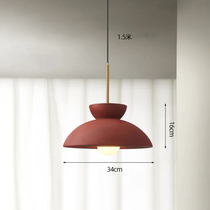 Pendant Light Green Metal - SYNAXE | Dining Ambiance