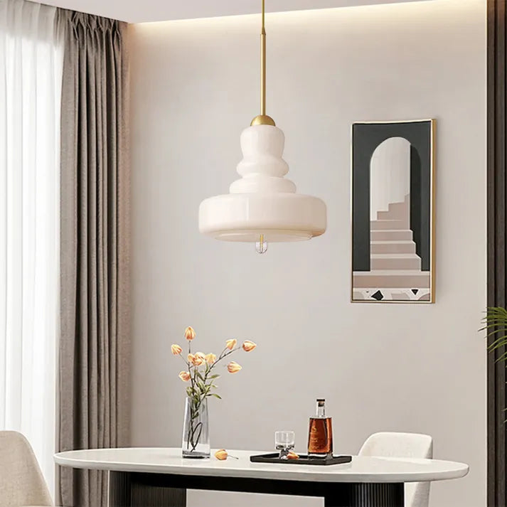 Pendant Light Glass Iron Bauhaus - MIRAGE | Elegance