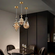 Pendant Light Gray Glass LED - VAULTX | Romantic Glow