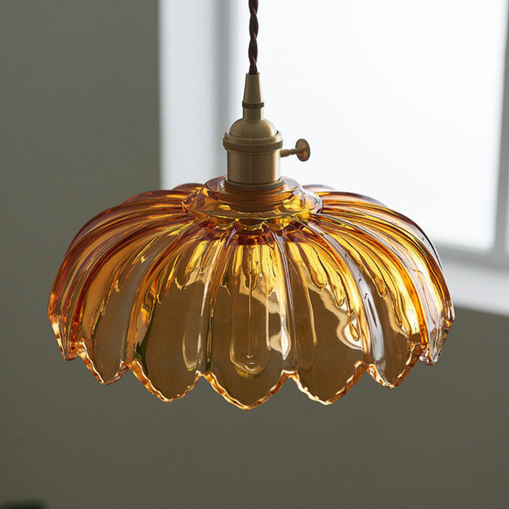 Pendant Light Amber Glass - SADIRA | Romantic Lighting