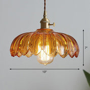 Pendant Light Amber Glass - SADIRA | Romantic Lighting