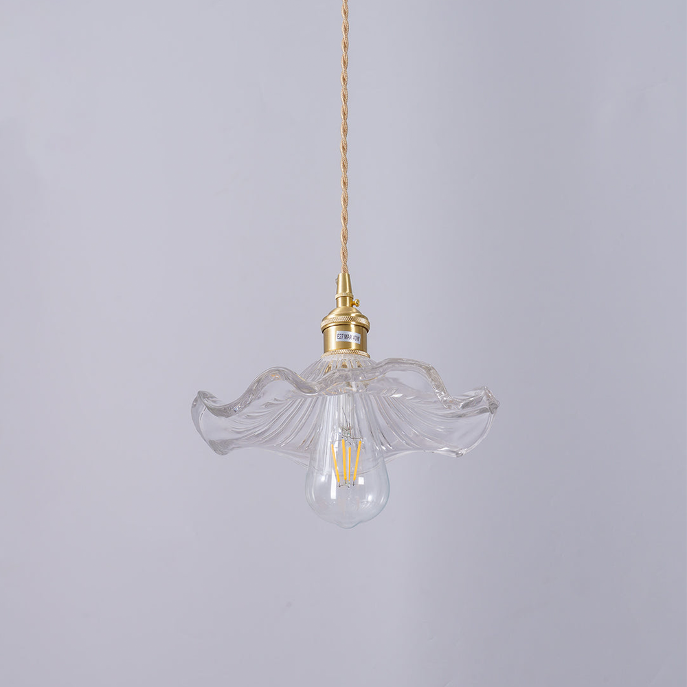 Pendant Light Green Glass Brass - SENZOR | Elegant Ambiance
