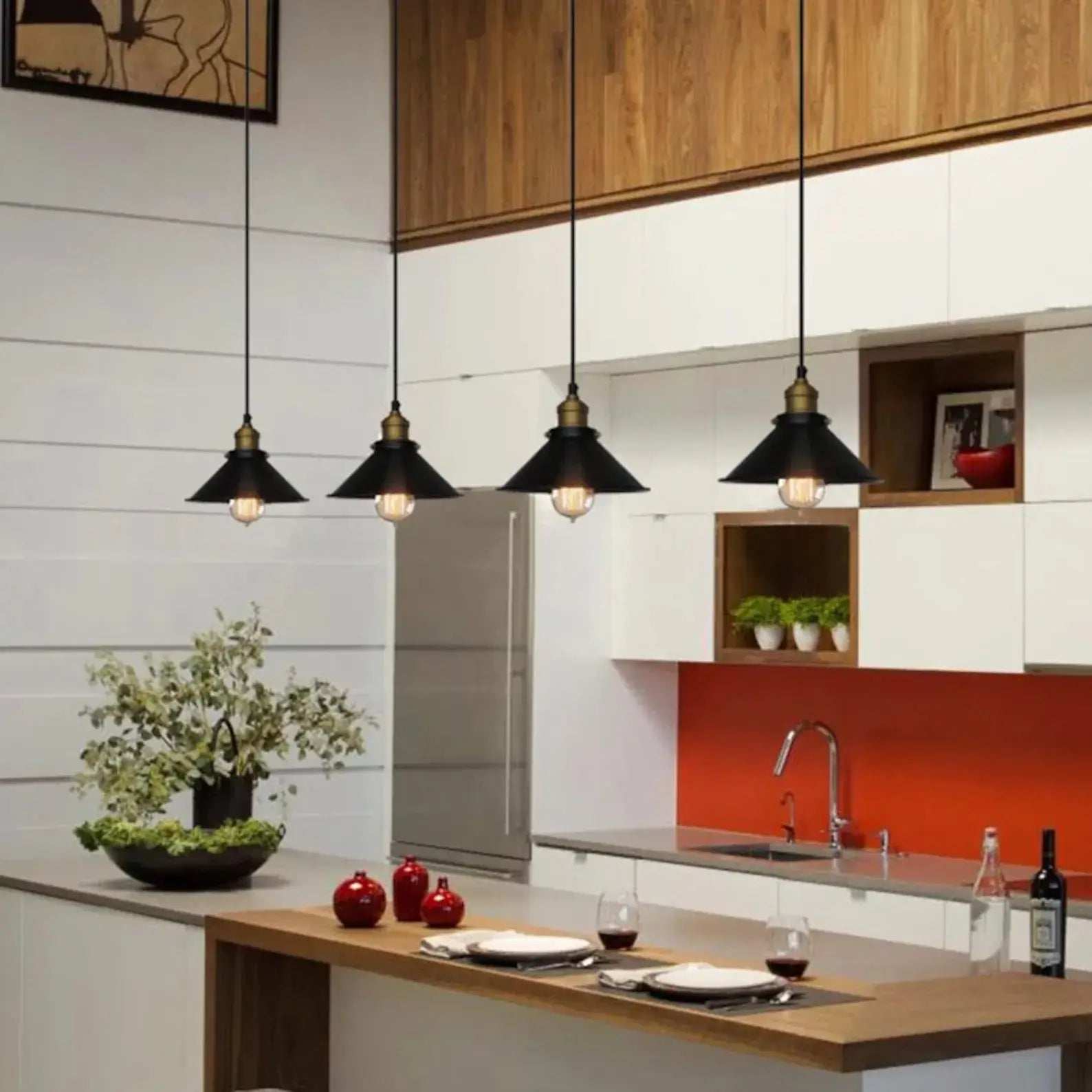 Pendant Light Brass Cone - PRIMEX | Warm Glow