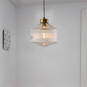 Pendant Light Smoke Gray Glass - TESSER | Elegant Lighting