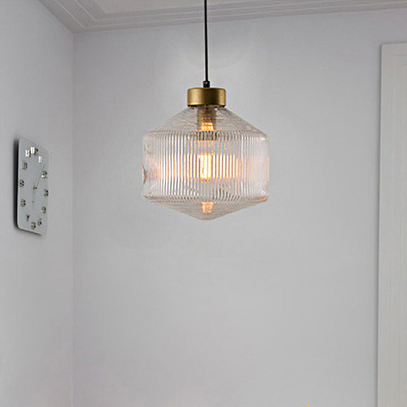 Pendant Light Smoke Gray Glass - TESSER | Elegant Lighting