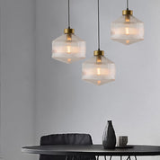 Pendant Light Smoke Gray Glass - TESSER | Elegant Lighting