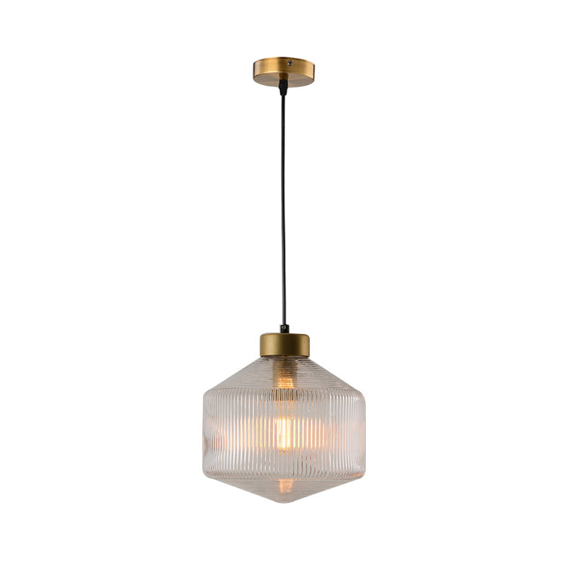 Pendant Light Smoke Gray Glass - TESSER | Elegant Lighting