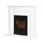 Electric Fireplace - White Mantel, 2000W | Smart Heating & Realistic Flames