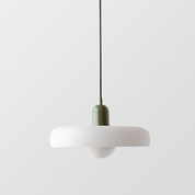 Pendant Light Green Glass Red - MODUSX | Bauhaus Style