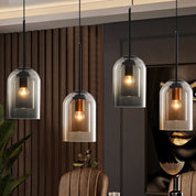 Pendant Light Smoke Grey Glass - VOLTEC | Luxury Ambiance