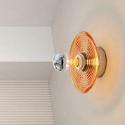 Wall Light Wavy Glass Iron - AERIUS | Ambient Luxury