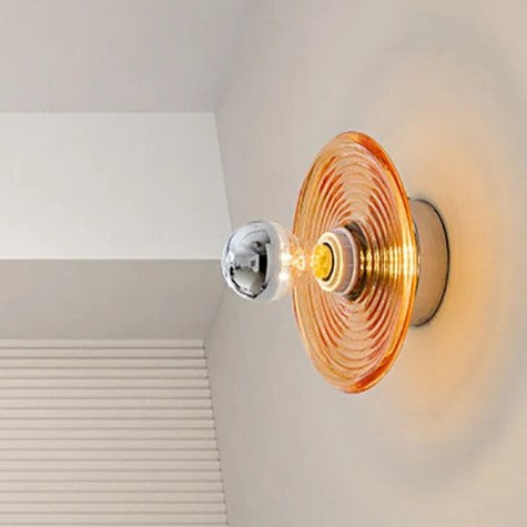 Wall Light Wavy Glass Iron - AERIUS | Ambient Luxury