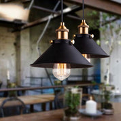 Pendant Light Brass Cone - PRIMEX | Warm Glow
