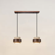 Pendant Light Travertine Wood - KRYNNX | Serene Ambiance