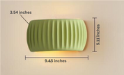 Wall Light Resin Ribbed - DURANA | Art Deco Style