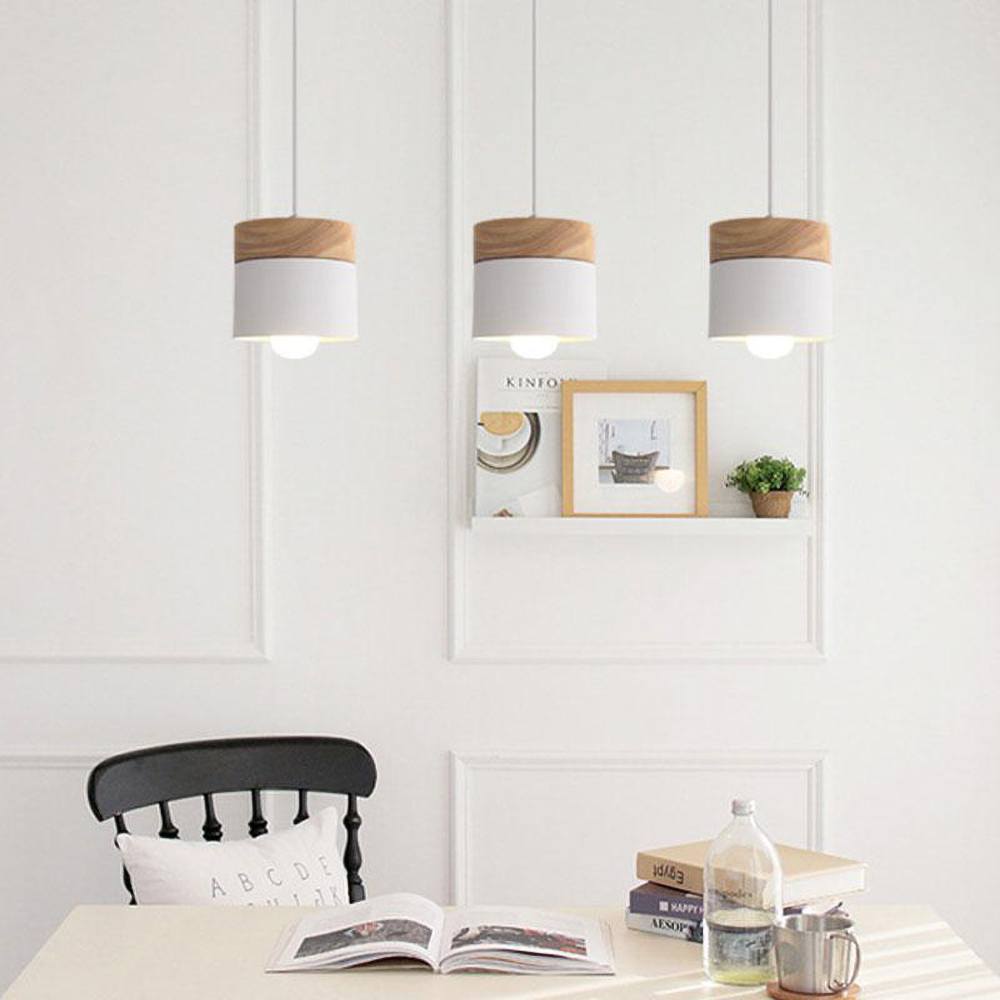 Pendant Light Wood Metal - SPECTRA | Warm Glow