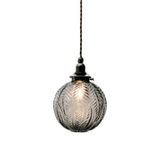 Pendant Light Smoke Gray Glass - POYNTX | Colonial Elegance