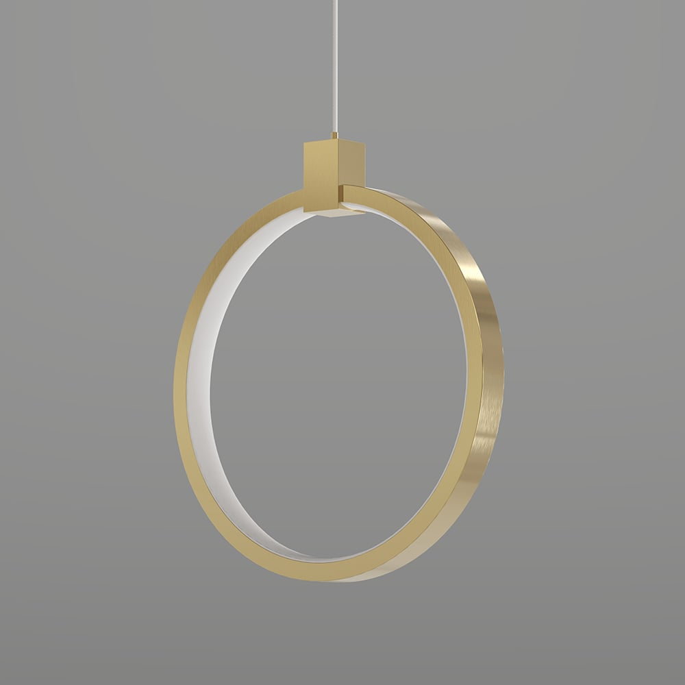Pendant Light Gold Brass LED - IOVEXA | Luxe Lighting