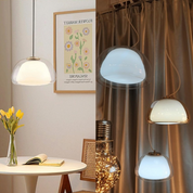 Pendant Light Milk Glass - TURBAN | Elegant Lighting
