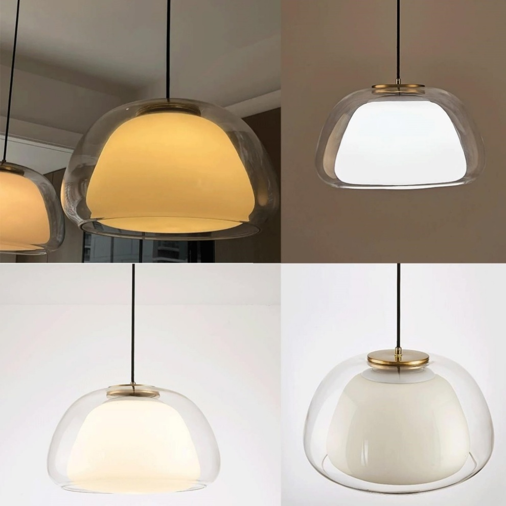 Pendant Light Milk Glass - TURBAN | Elegant Lighting