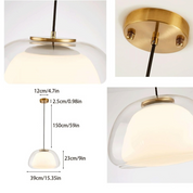Pendant Light Milk Glass - TURBAN | Elegant Lighting