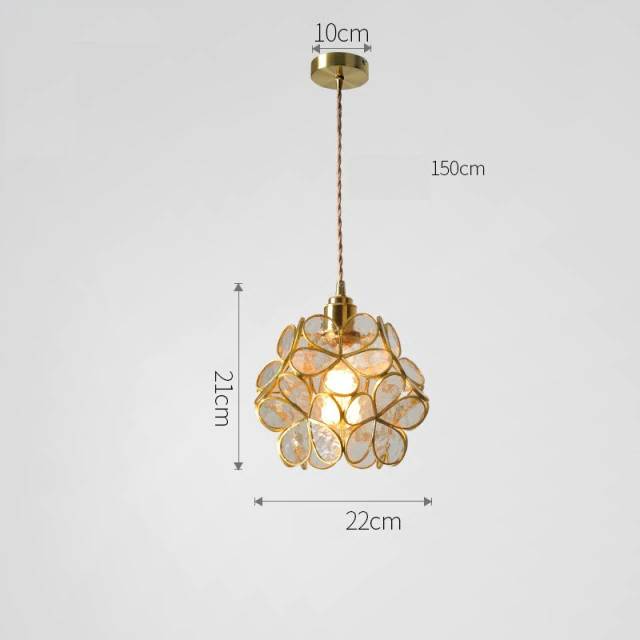 Pendant Light Glass Floral - TREXON | Modern Elegance