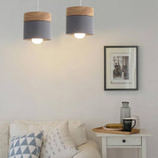 Pendant Light Wood Metal - SPECTRA | Warm Glow