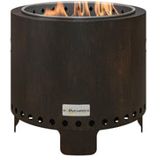 Smokeless Fire Pit Metal Wood-burning, Black