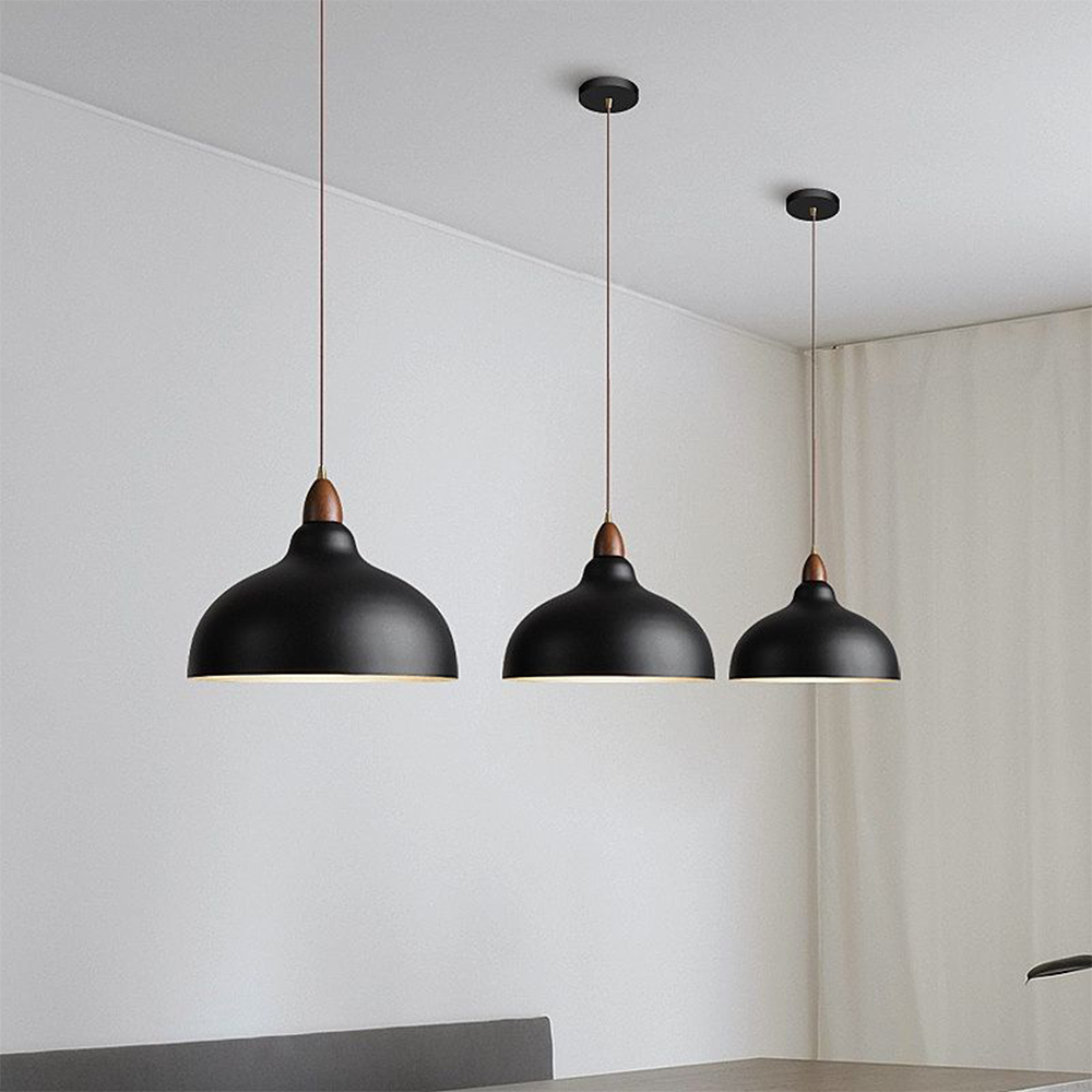 Pendant Light Wood Metal - SOLTIS | Warm Ambiance