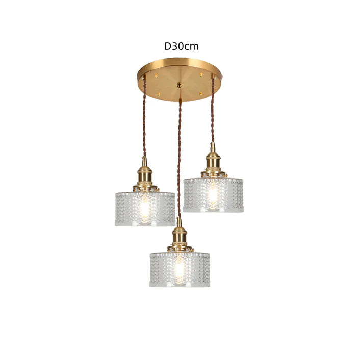 Pendant Light Green Glass - SAIPHX | Vintage Elegance