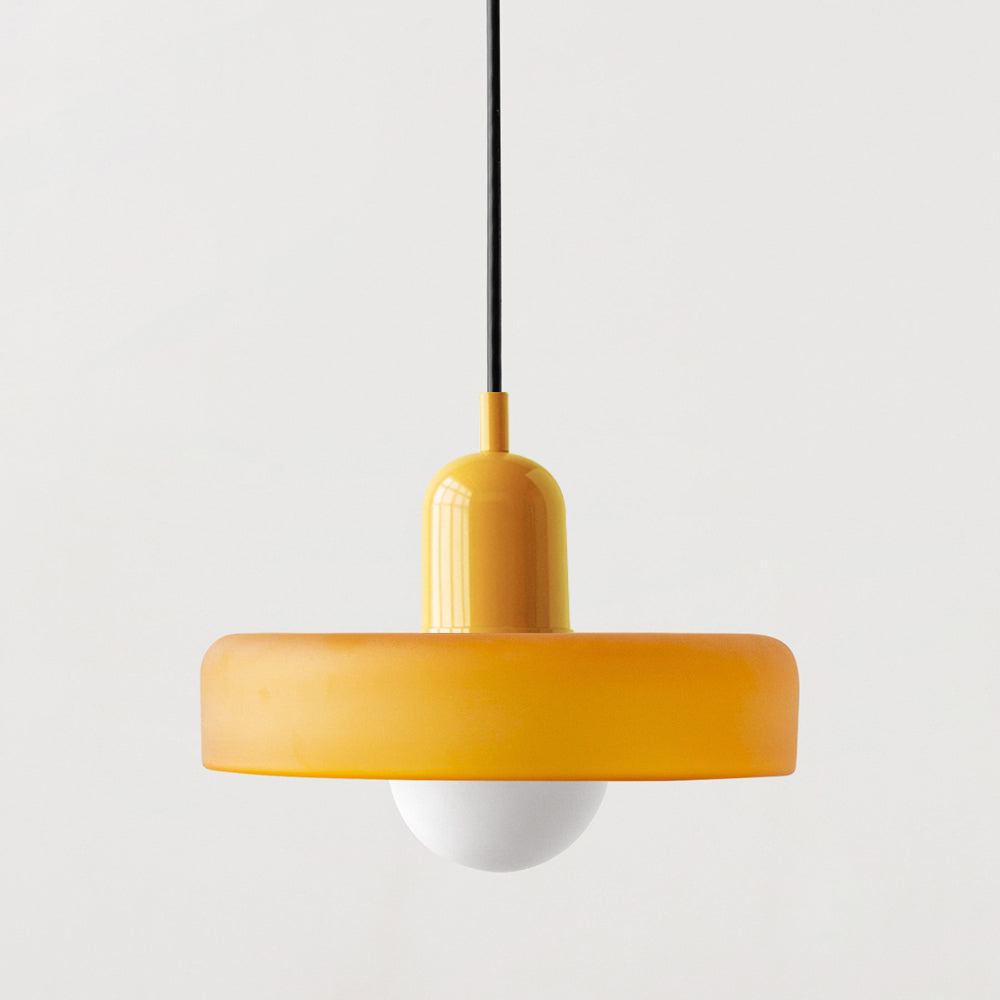 Pendant Light Green Glass Red - MODUSX | Bauhaus Style