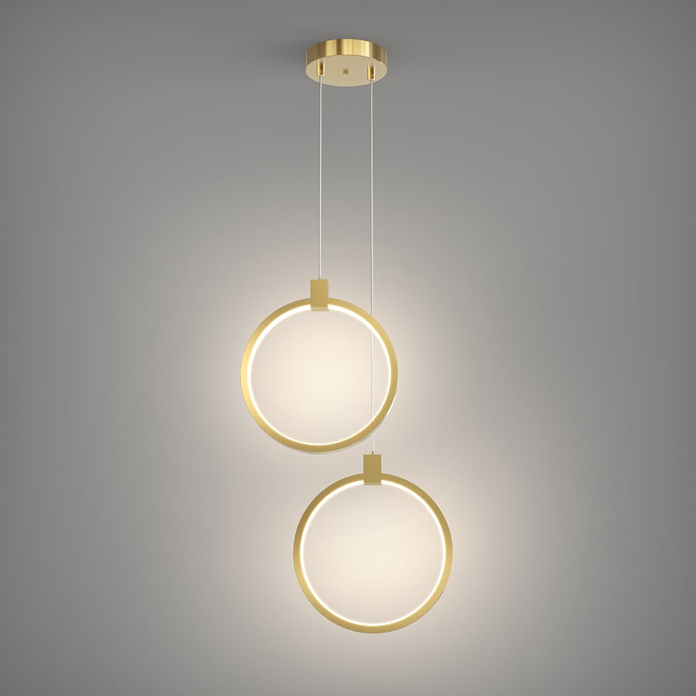 Pendant Light Gold Brass LED - IOVEXA | Luxe Lighting