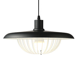 Pendant Light Wood Grain Black - ZYLOXA | Nordic Style