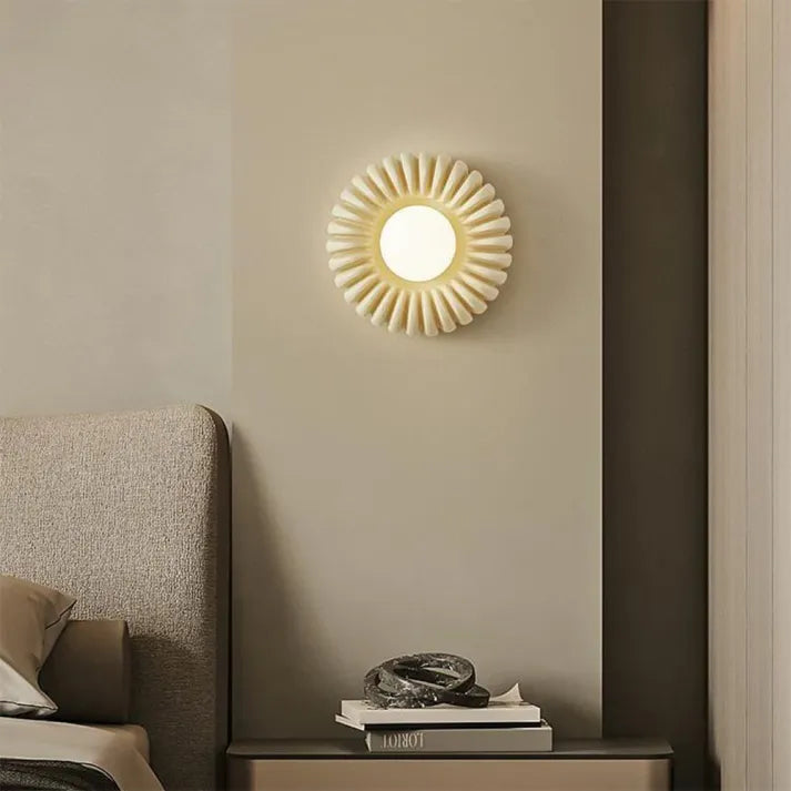Wall Light Resin Beige - CRYSTAL | Serene Light