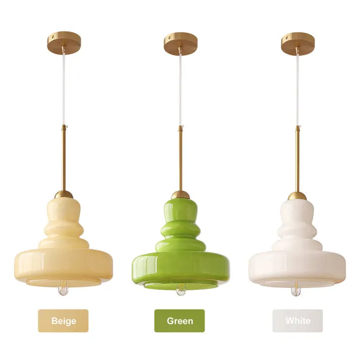 Pendant Light Glass Iron Bauhaus - MIRAGE | Elegance