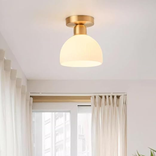 Ceiling Light Brass Glass - CYGNUS | Elegant Lighting