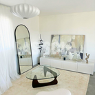 Renée Suspension Vintage, Métal/Tissu, Blanc, Bar