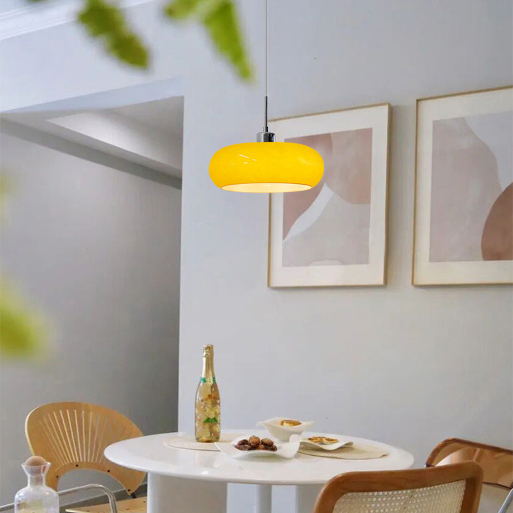 Pendant Light Orange Glass Dimmable - Hailie | Modern Style