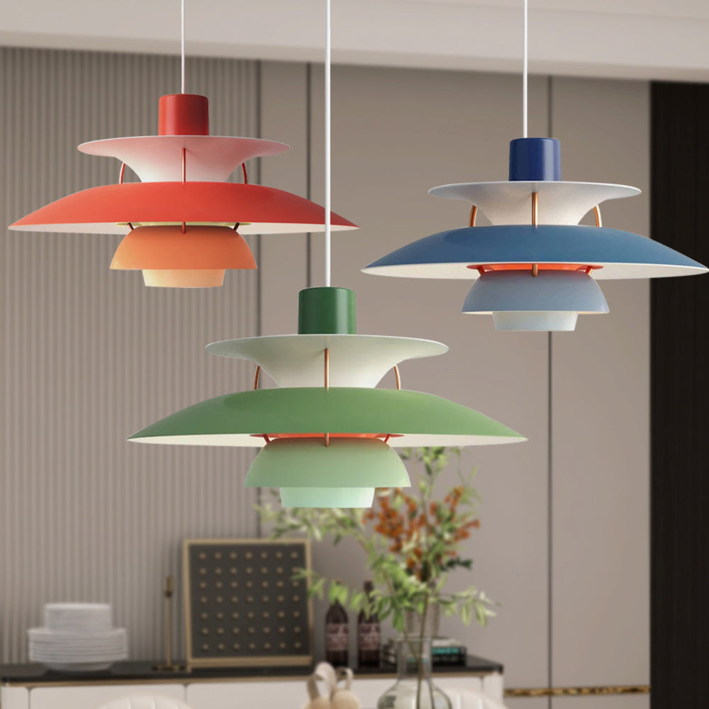Pendant Light Green LED - TELOSX | Warm Ambiance