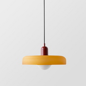 Pendant Light Green Glass Red - MODUSX | Bauhaus Style