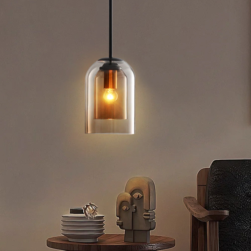 Pendant Light Smoke Grey Glass - VOLTEC | Luxury Ambiance