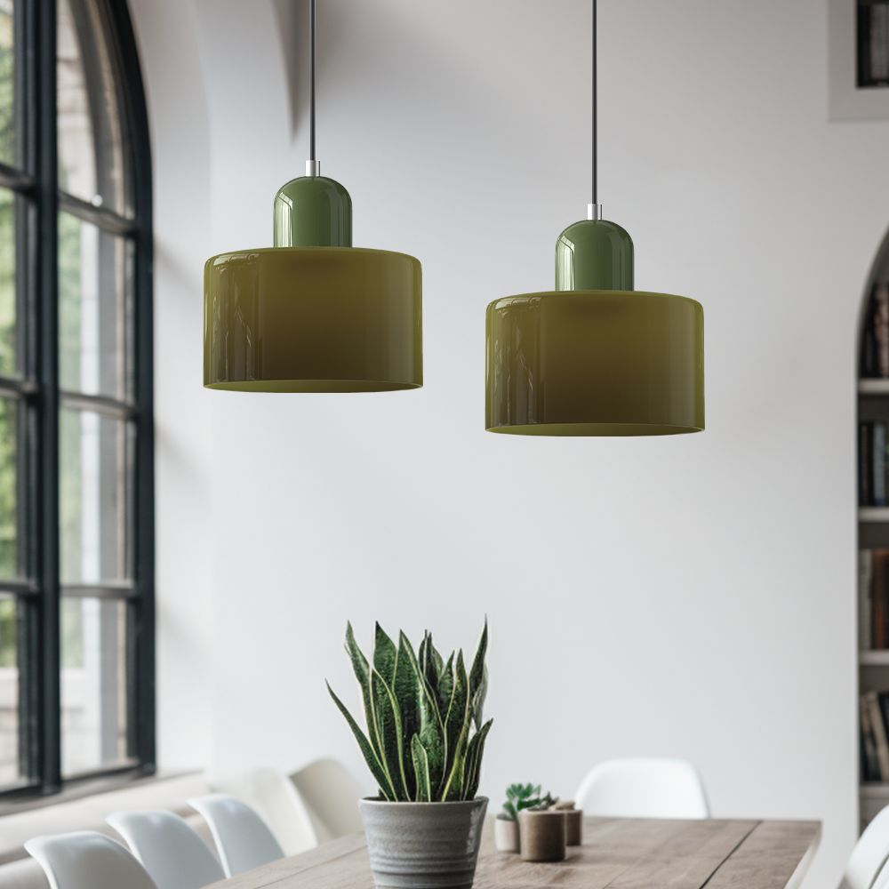 Pendant Light Glass Pink - MINOSX | Elegant Lighting