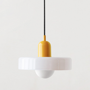 Pendant Light Green Glass Red - MODUSX | Bauhaus Style