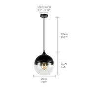 Pendant Light Hand-blown Glass, Adjustable - XENOSX | Sophisticated Style