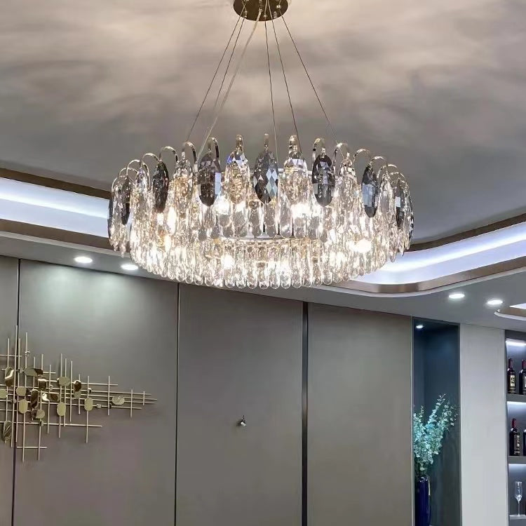 Chandelier K9 Crystal Gold - GYRONX | Elegant