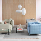 Renée Suspension Vintage, Métal/Tissu, Blanc, Bar