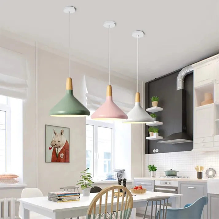 Pendant Light Metal Wood - STRYXA | Modern Style