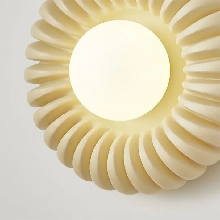 Wall Light Resin Beige - CRYSTAL | Serene Light